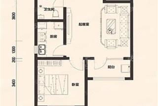 2室2廳1衛(wèi)　93.55平米